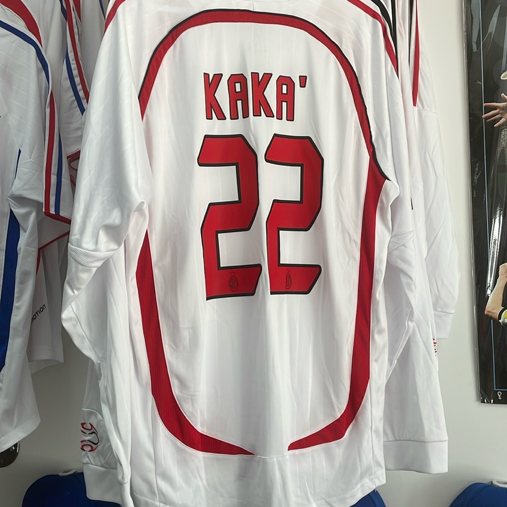 Kaka ac milan ⚽️ retro soccer jersey